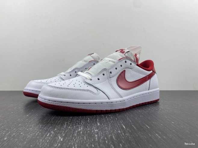 Rep TBK Low Red 1 Retro Jordan Varsity White 705329-101 0815